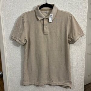 Old Navy‎ Men’s Classic Fit Go-Dry Polo Shirt Beige Tan Small S